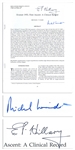 Edmund P. Hillary and Michael Ward Signed Copy of Everest 1953, First Ascent, A Medical Record of the Summit